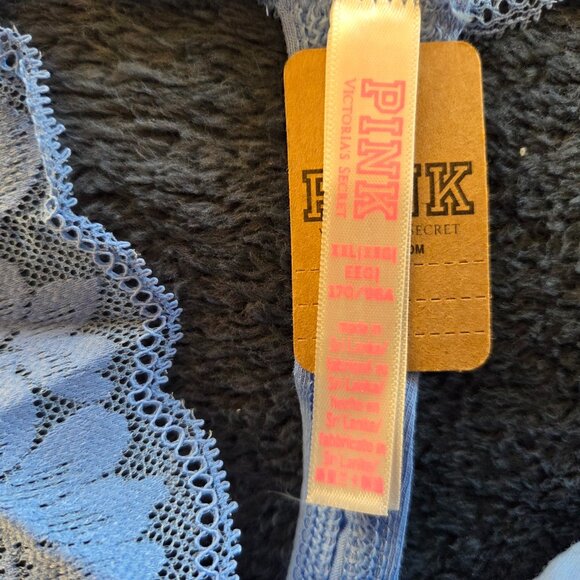 Victoria's Secret Pink! light blue lace waist thong panties size XXL - Picture 3 of 4